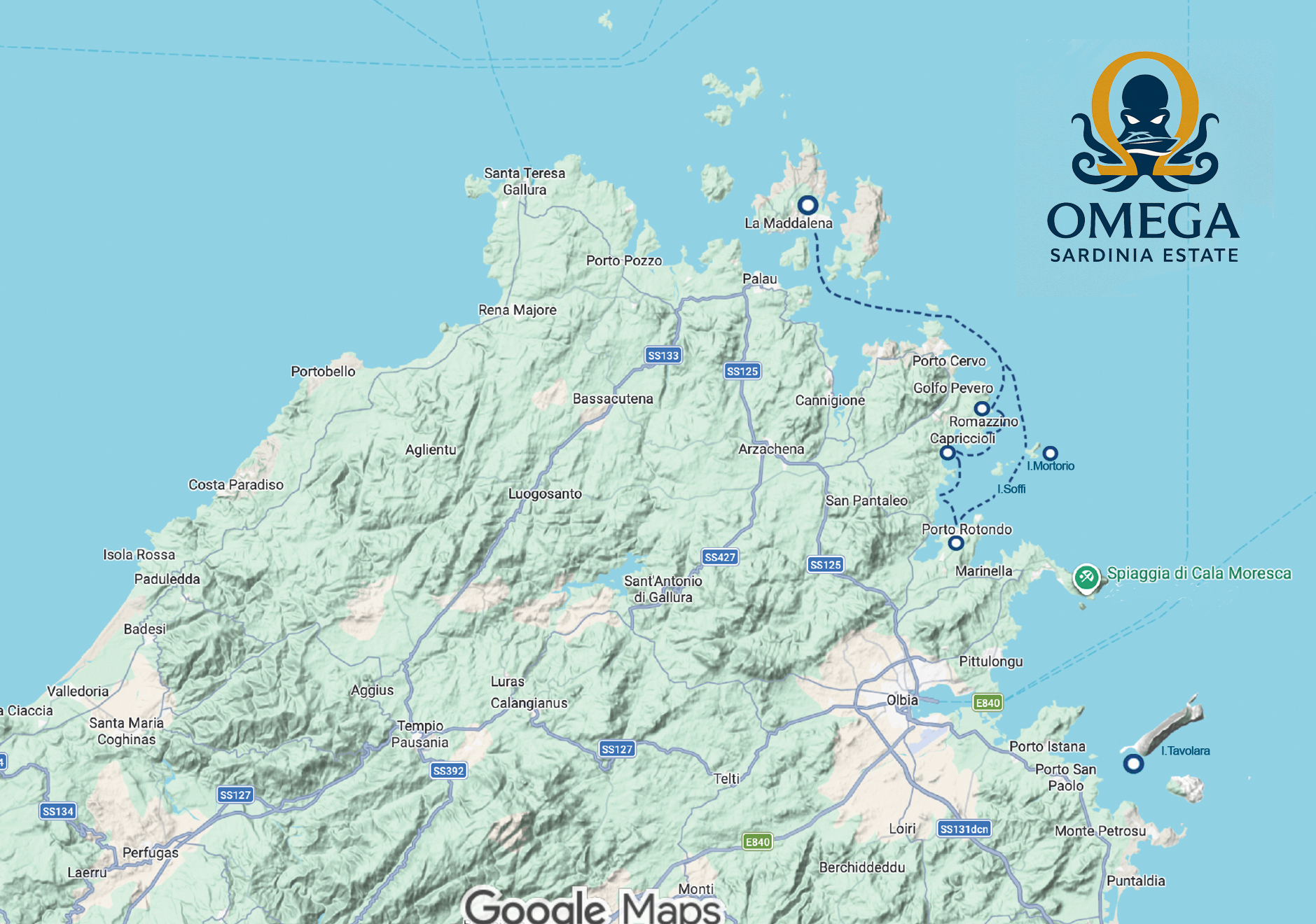 Map Tour 6 Gulf of Olbia & Capo Ceraso (placeholder)